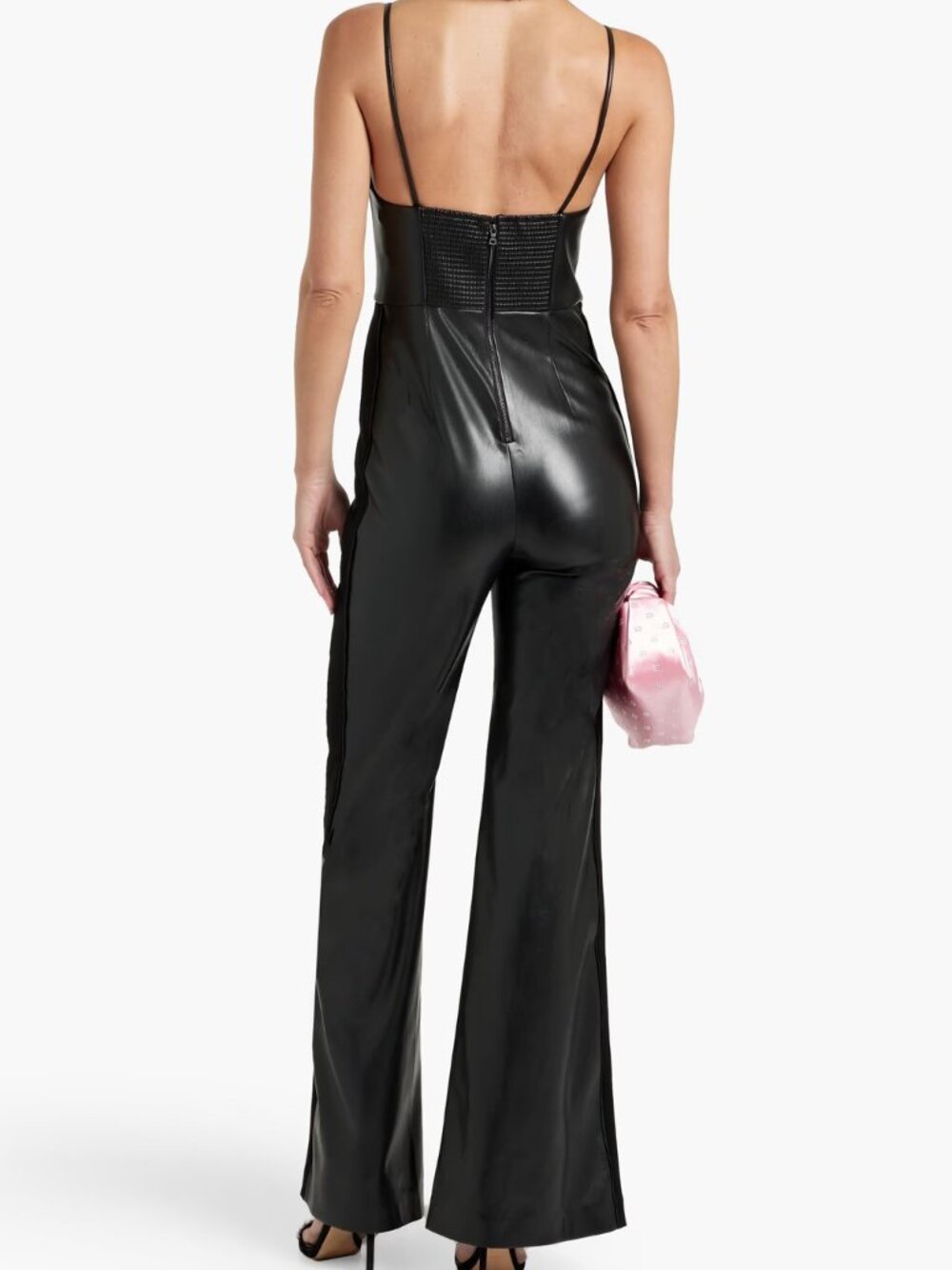 Alice + Olivia by Stacey Bendet Christena Shirred Jumpsuit Size 0 NWT - Picture 3 of 9